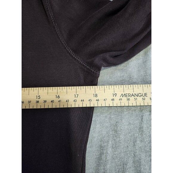 Lauren Jeans Co Ralph Lauren Hooded Sweatshirt Dress Brown Pockets Size Medium - Picture 6 of 6